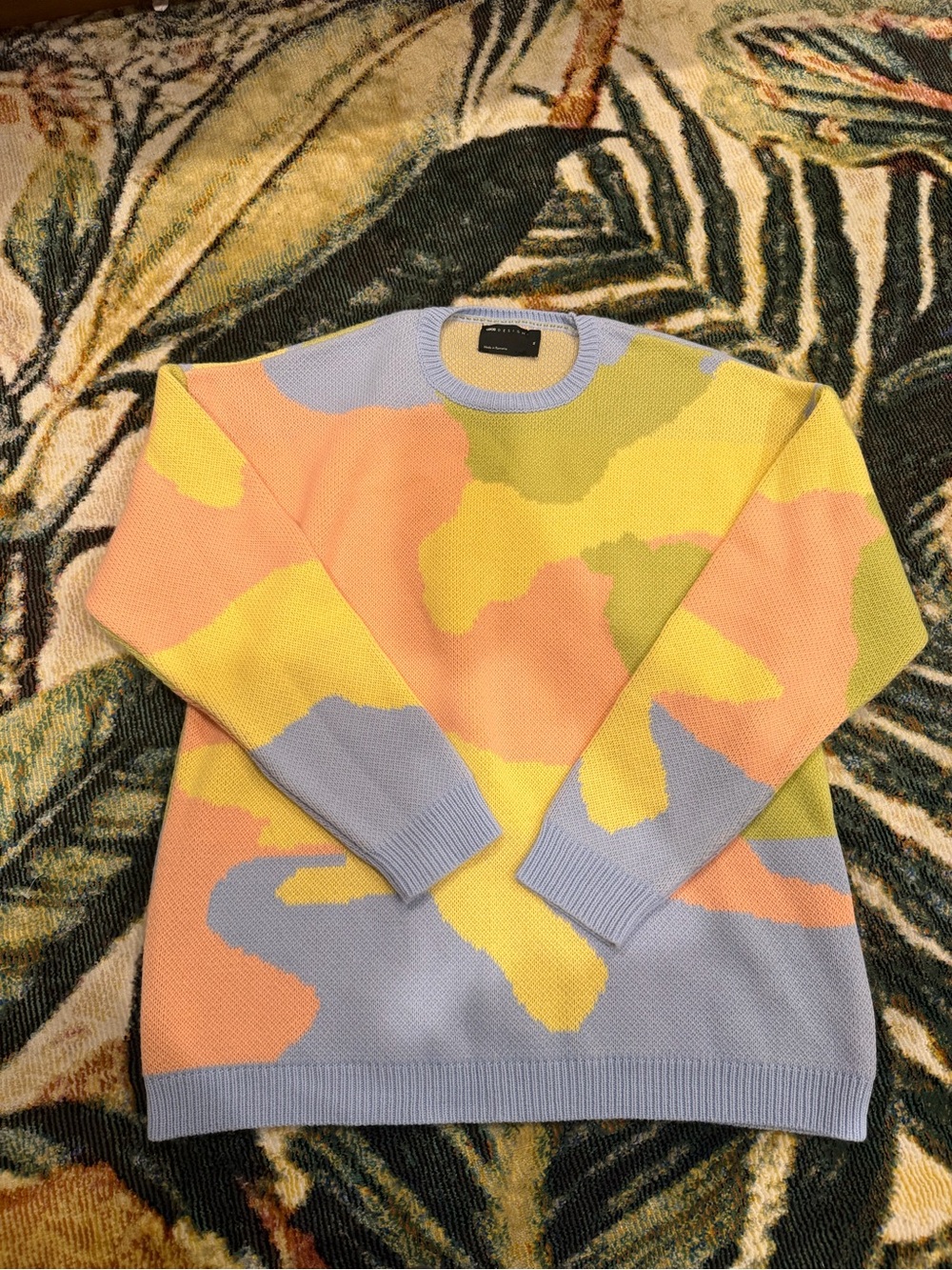 NWOT ASOS Design pastel camo sweater